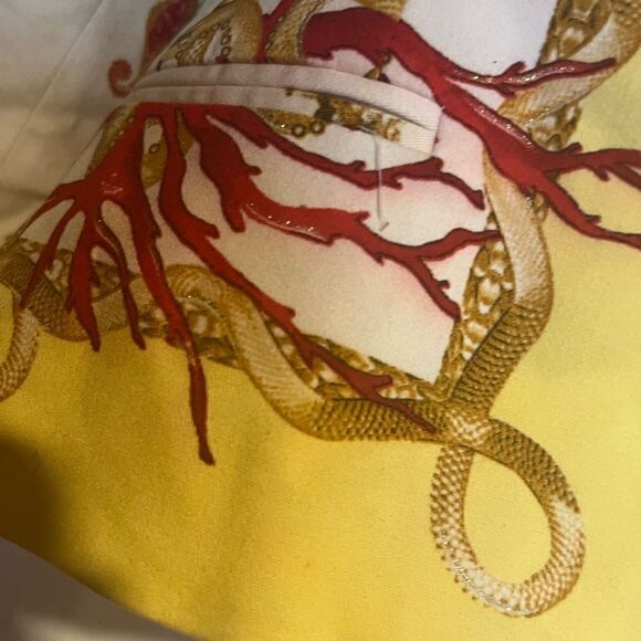 SFARZO ITALIAN LUXURY chains leaf’s elegant dress suit coat FLORAL BLAZER JACKET - Picture 9 of 13